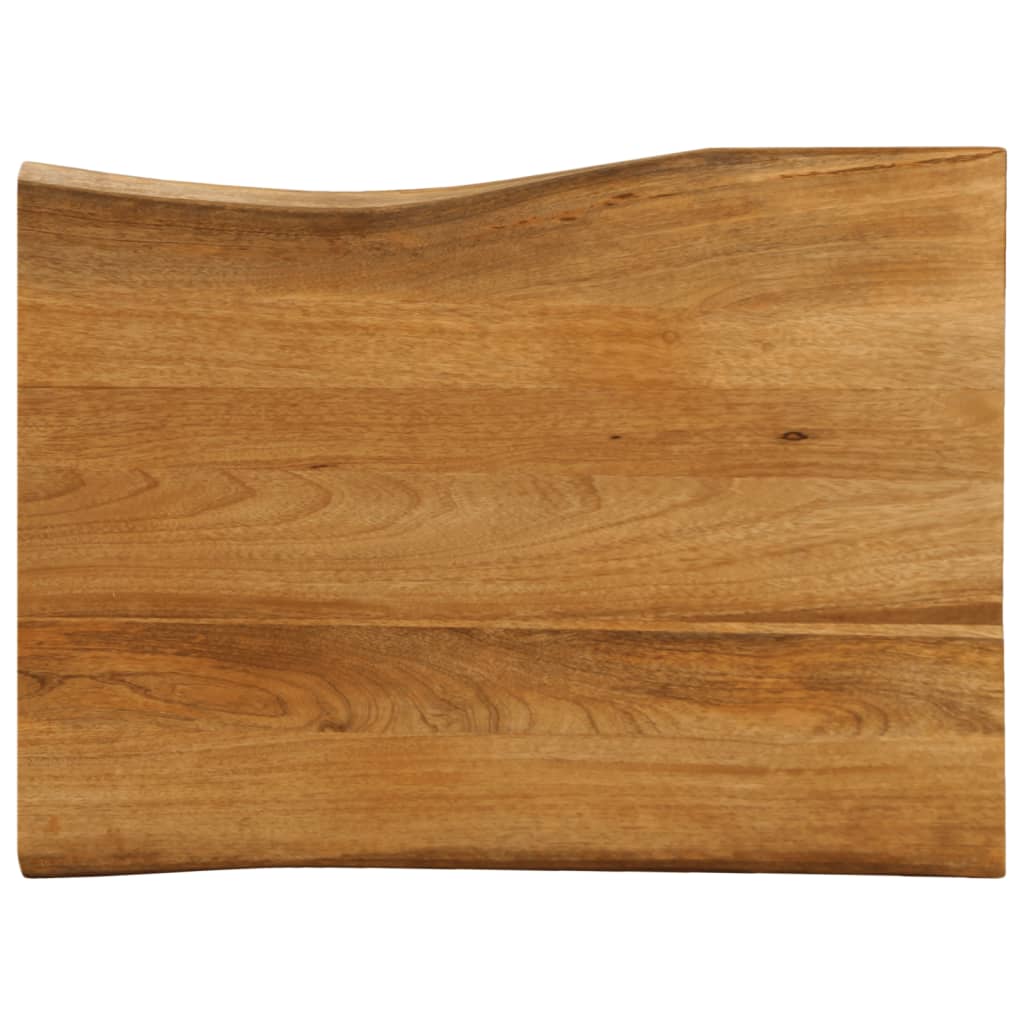 Tischplatte 40x40x2,5 cm Rechteckig Massivholz Akazie Baumkante