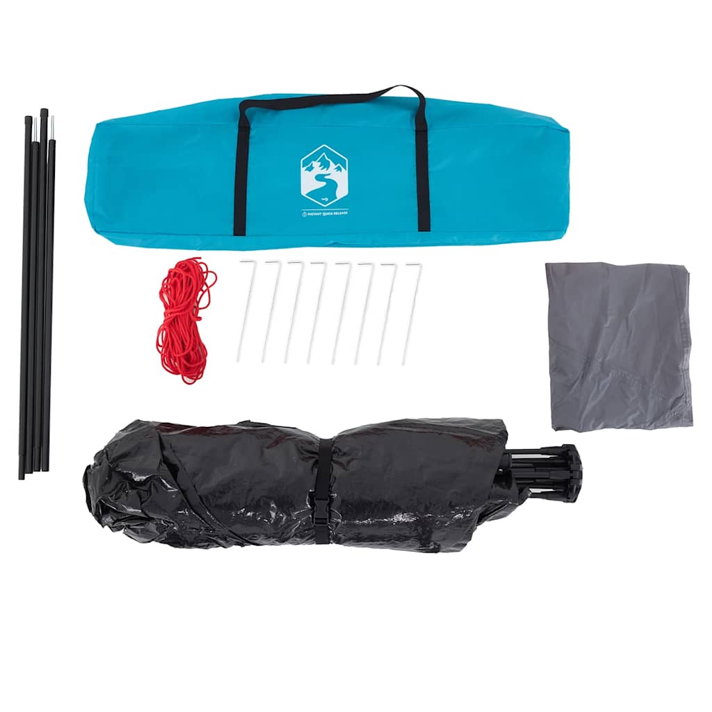 Campingzelt 4 Personen Grün Quick Release