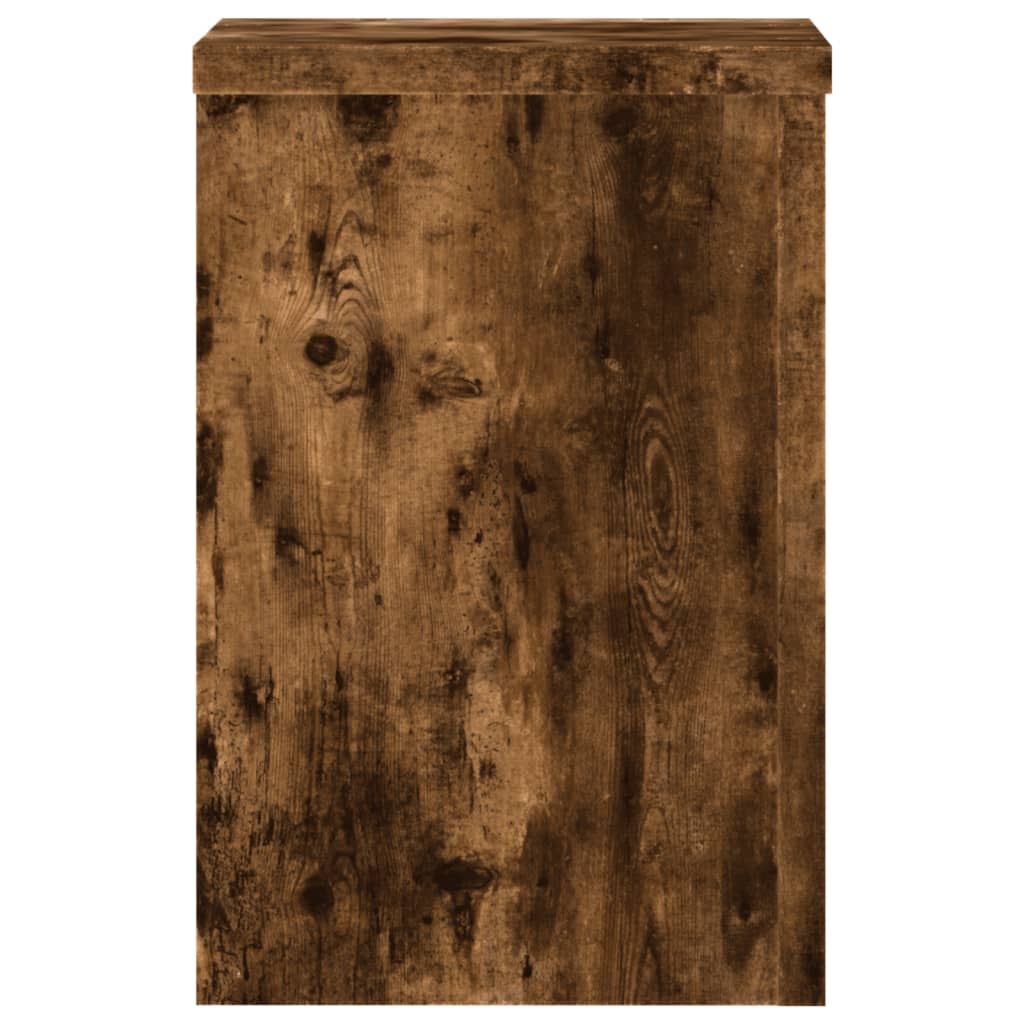 Pflanzenständer 2 Stk. Weiß 33x33x100 cm Holzwerkstoff