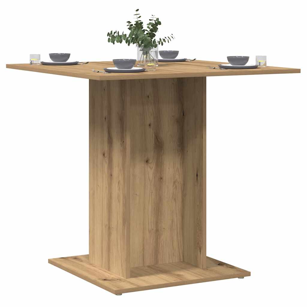 Esstisch Weiß 80x80x75 cm Holzwerkstoff