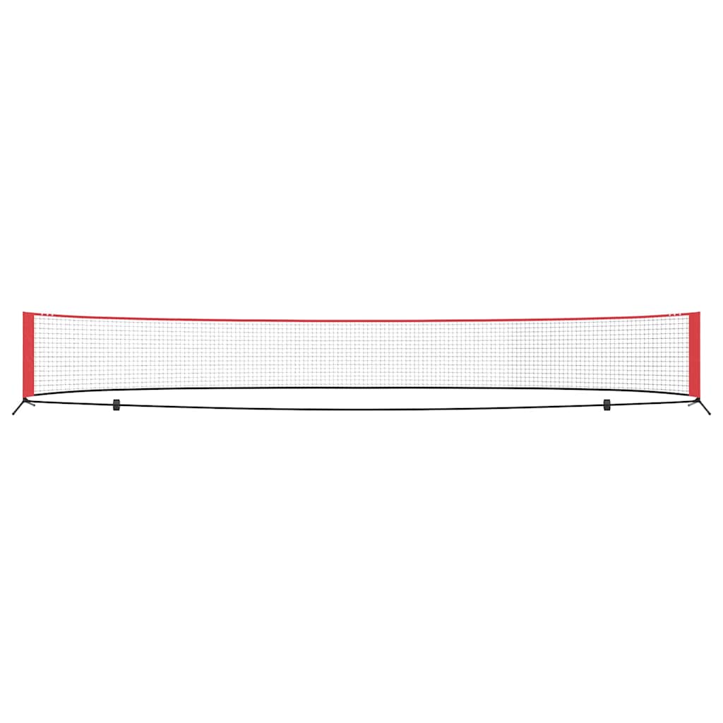 Tennisnetz Schwarz und Rot 301 x 90.5 x 87 cm Polyester