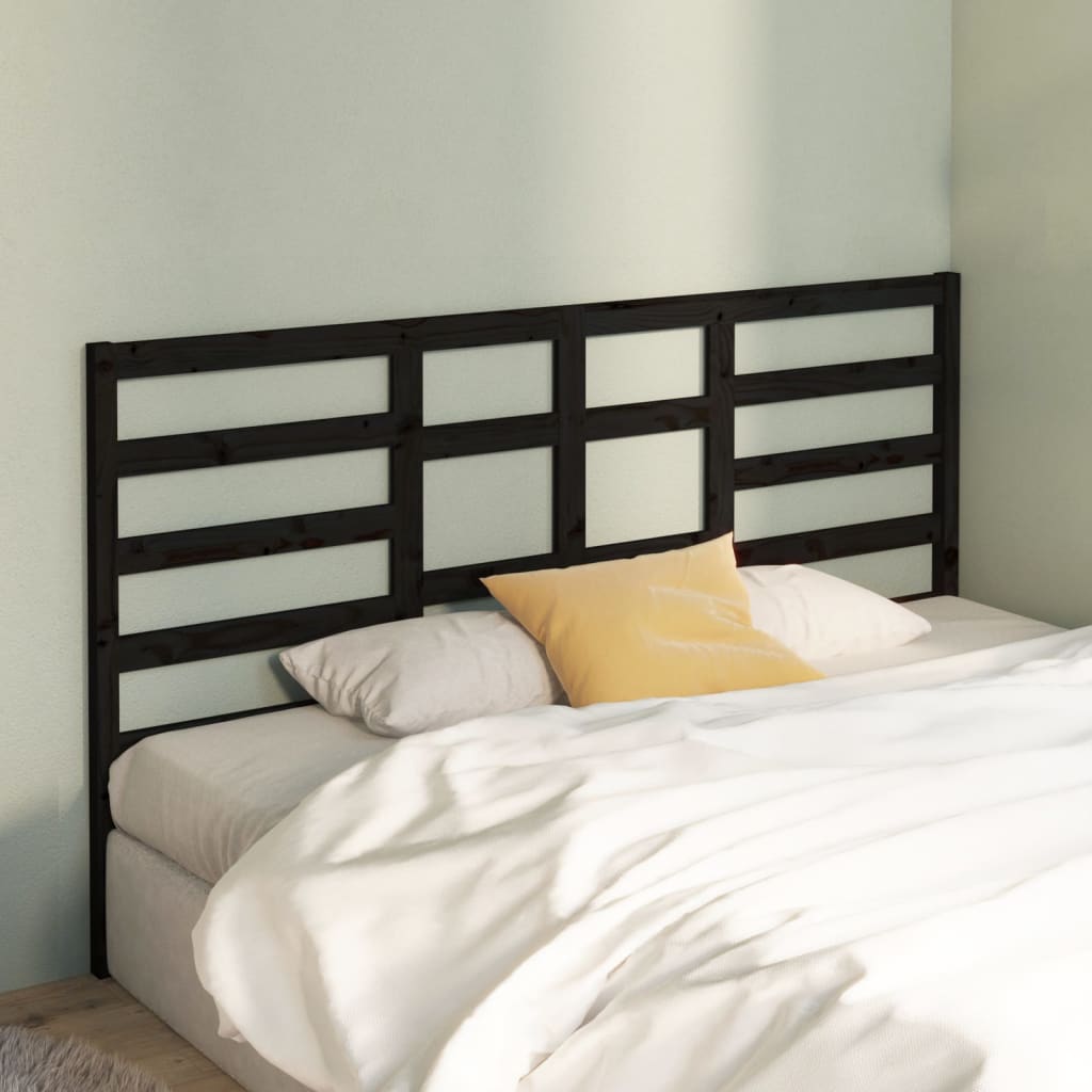 Bett-Kopfteil Grau 81x4x104 cm Massivholz Kiefer
