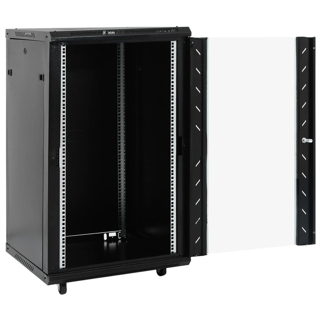 15HE Netzwerkschrank mit Schwenkfüßen 19" IP20 60x45x86 cm
