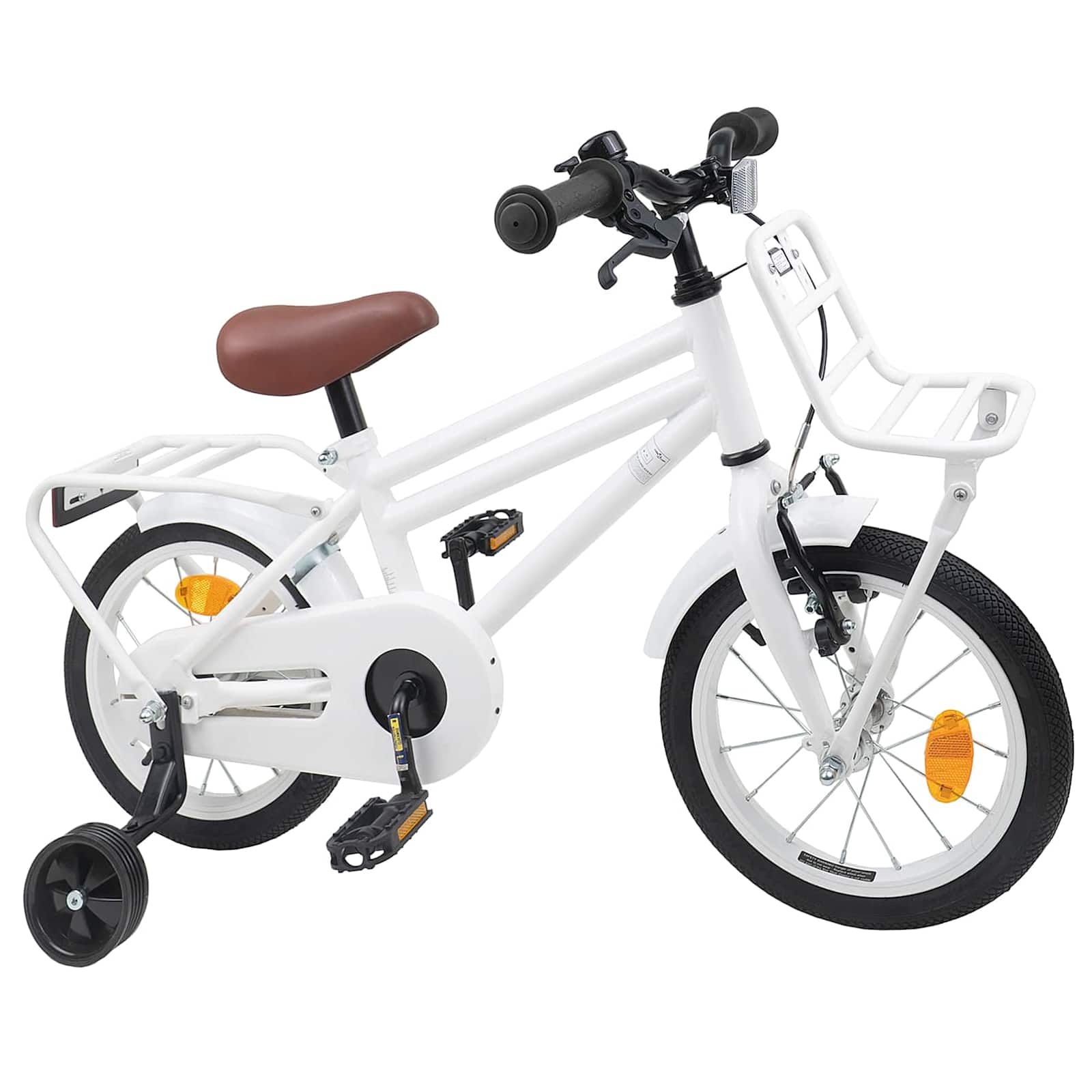 Kinderfahrrad 12 Zoll für 2-4 Jahre alt Schwarz