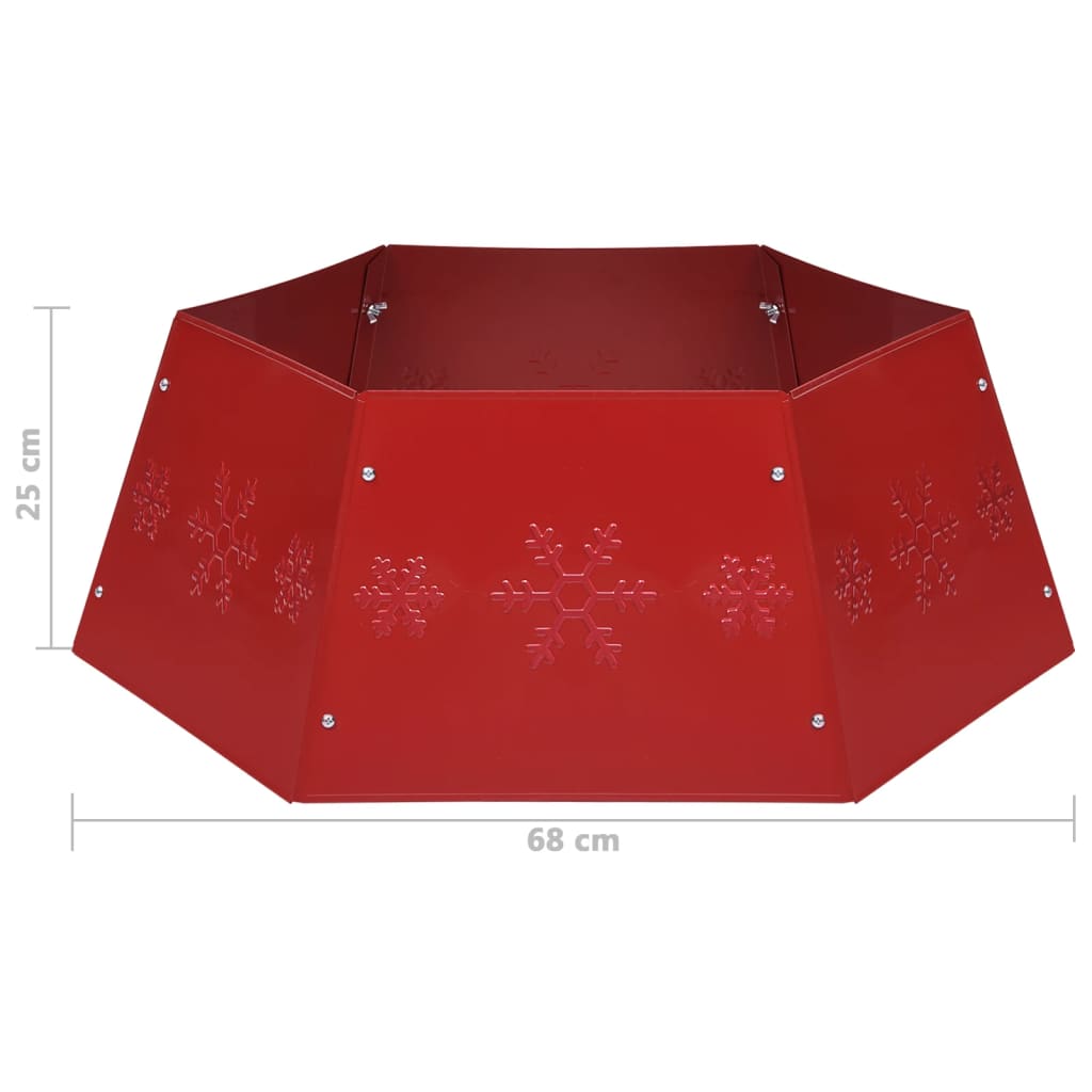 Weihnachtsbaumrock Rot Ø68x25 cm