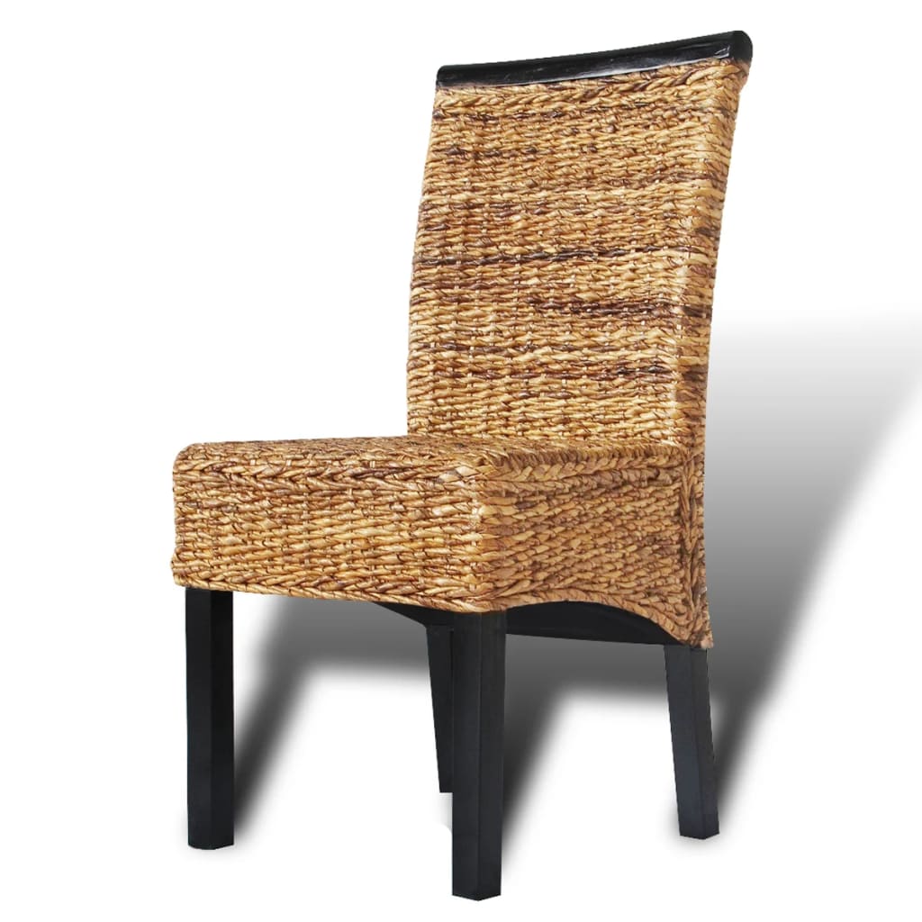 Esszimmerstühle 2 Stk. Abaca und Mango Massivholz