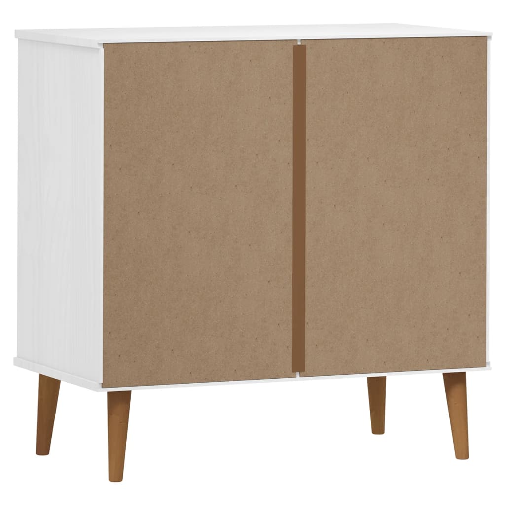 Schubladenschrank MOLDE Braun 80x40x80 cm Massivholz Kiefer