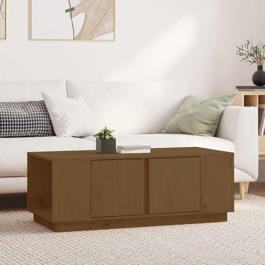 Couchtisch 110x50x40 cm Massivholz Kiefer