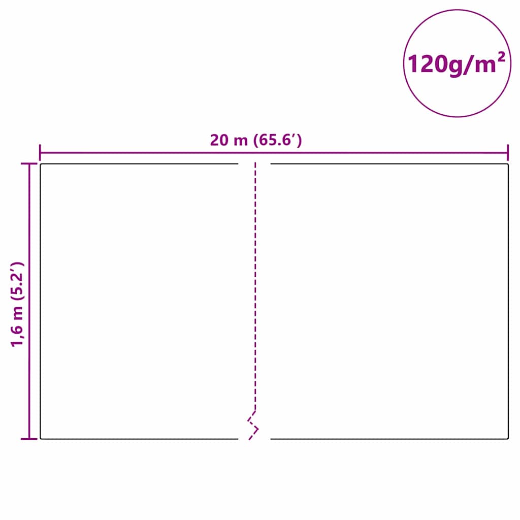 Wintervlies 2 Rollen 70 g/m² 10x1,6 m