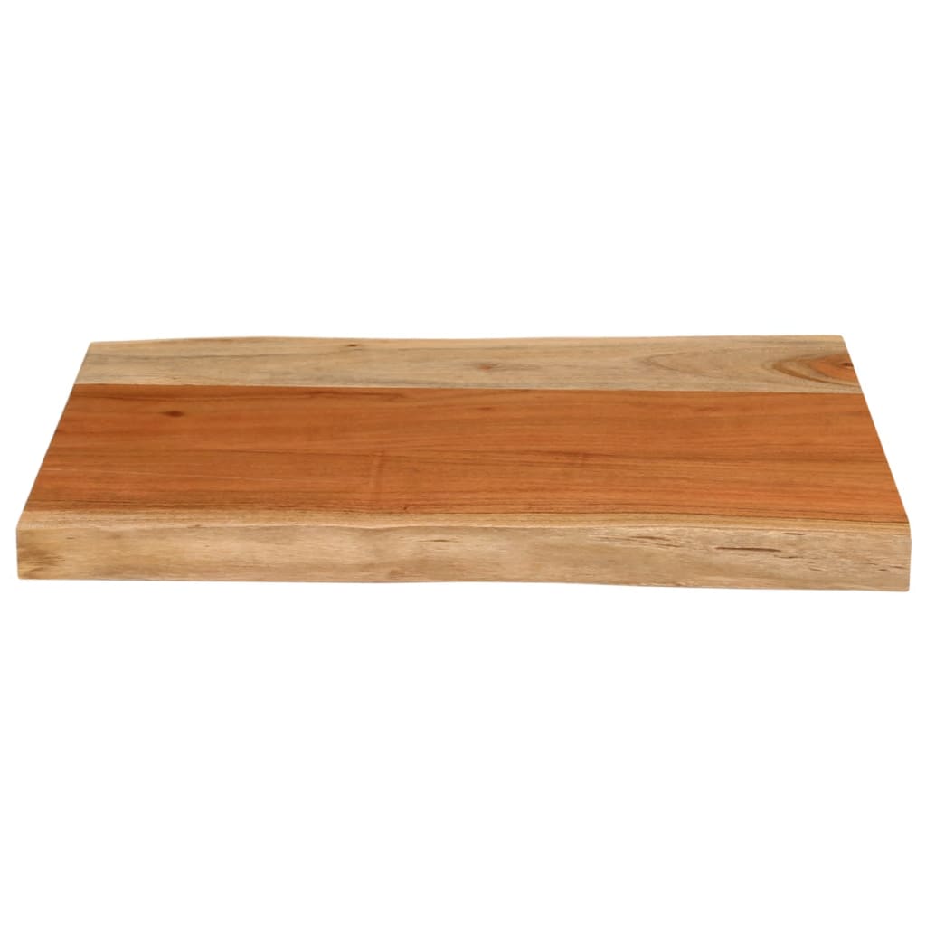Tischplatte 40x40x2,5 cm Rechteckig Massivholz Akazie Baumkante