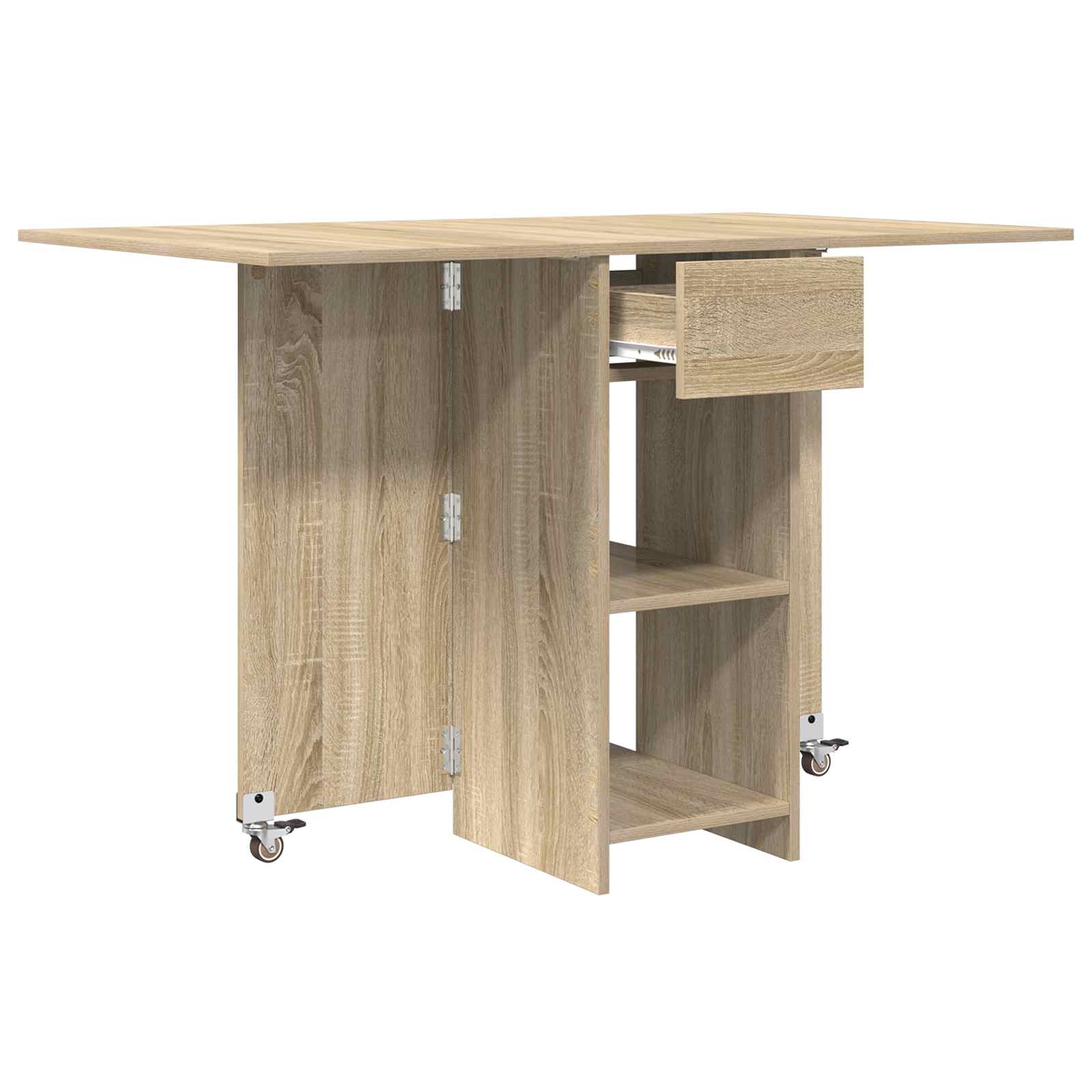 Esstisch 115 x 70 x 75 cm Holzwerkstoff Weiß Rechtwinklig
