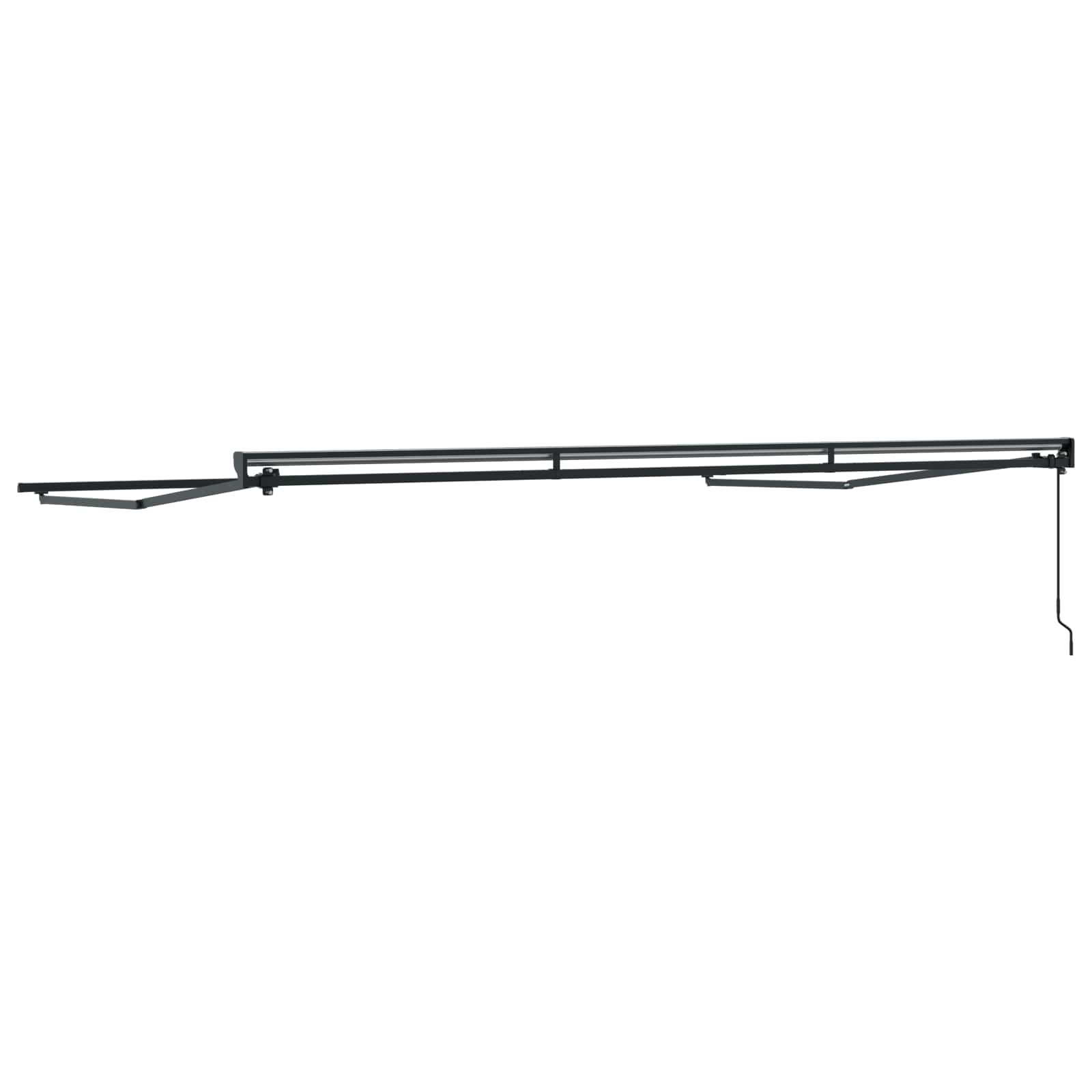 Markisenrahmen Verstellbar Weiß 2,5 x 2 m Stahl