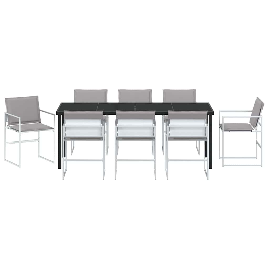 Garten Essgruppe 5 pcs Schwarz 140 x 70 x 73 cm