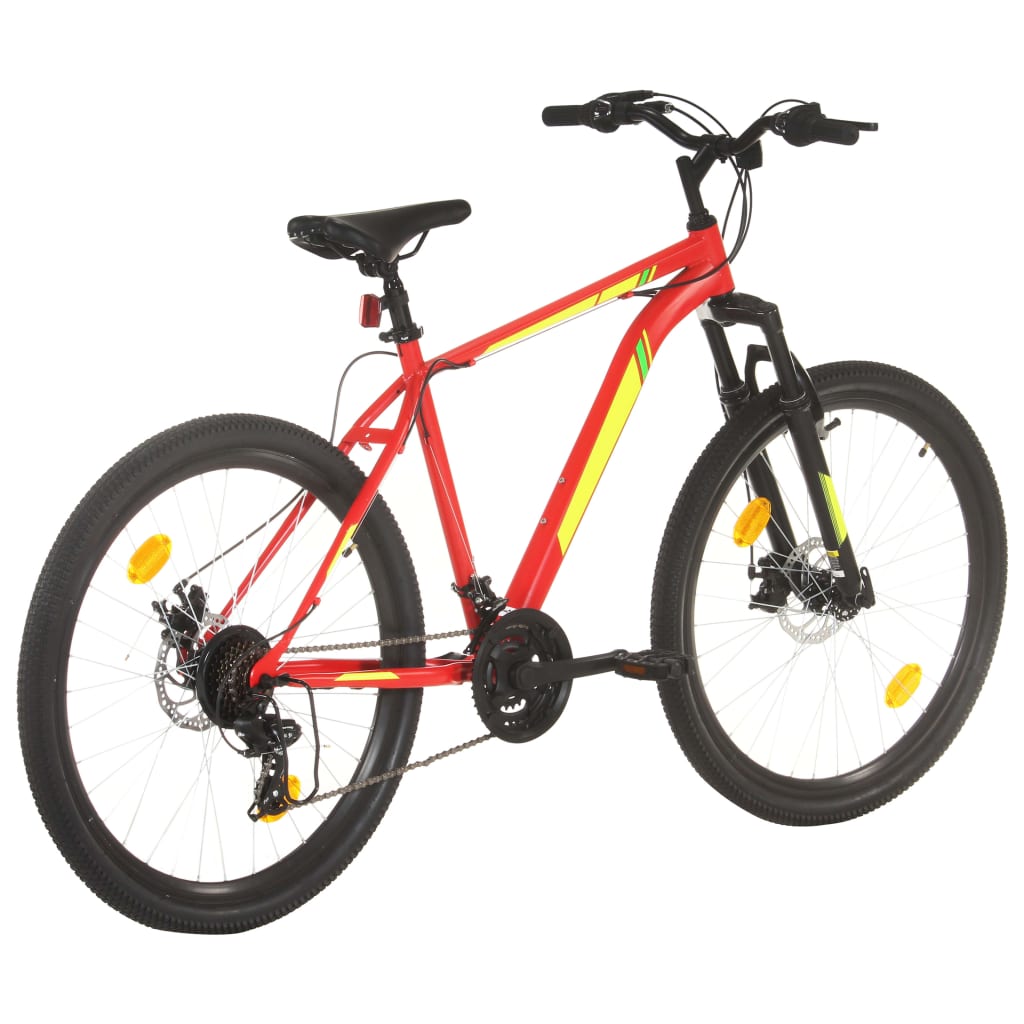 Mountainbike 21 Gang 27,5 Zoll Rad 38 cm Rot