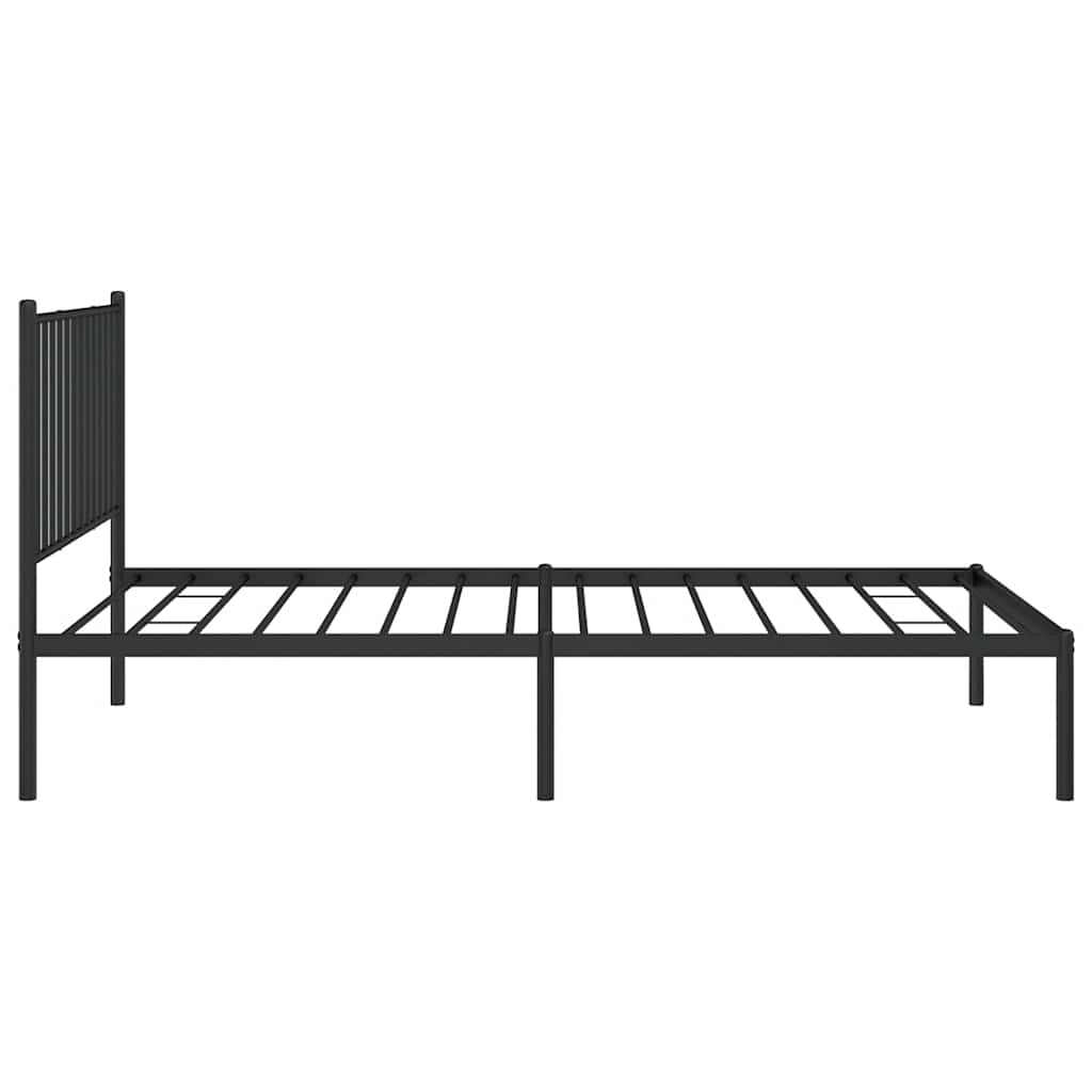 Bettgestell Metall Schwarz 75x190 cm