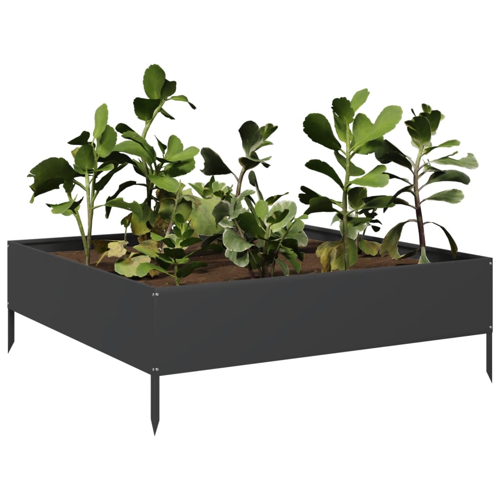 Hochbeet 100x100x18,5 cm Cortenstahl