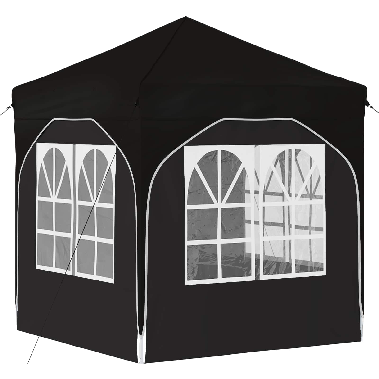 Pop-up Partyzelt 194 x 194 x 245 cm Creme