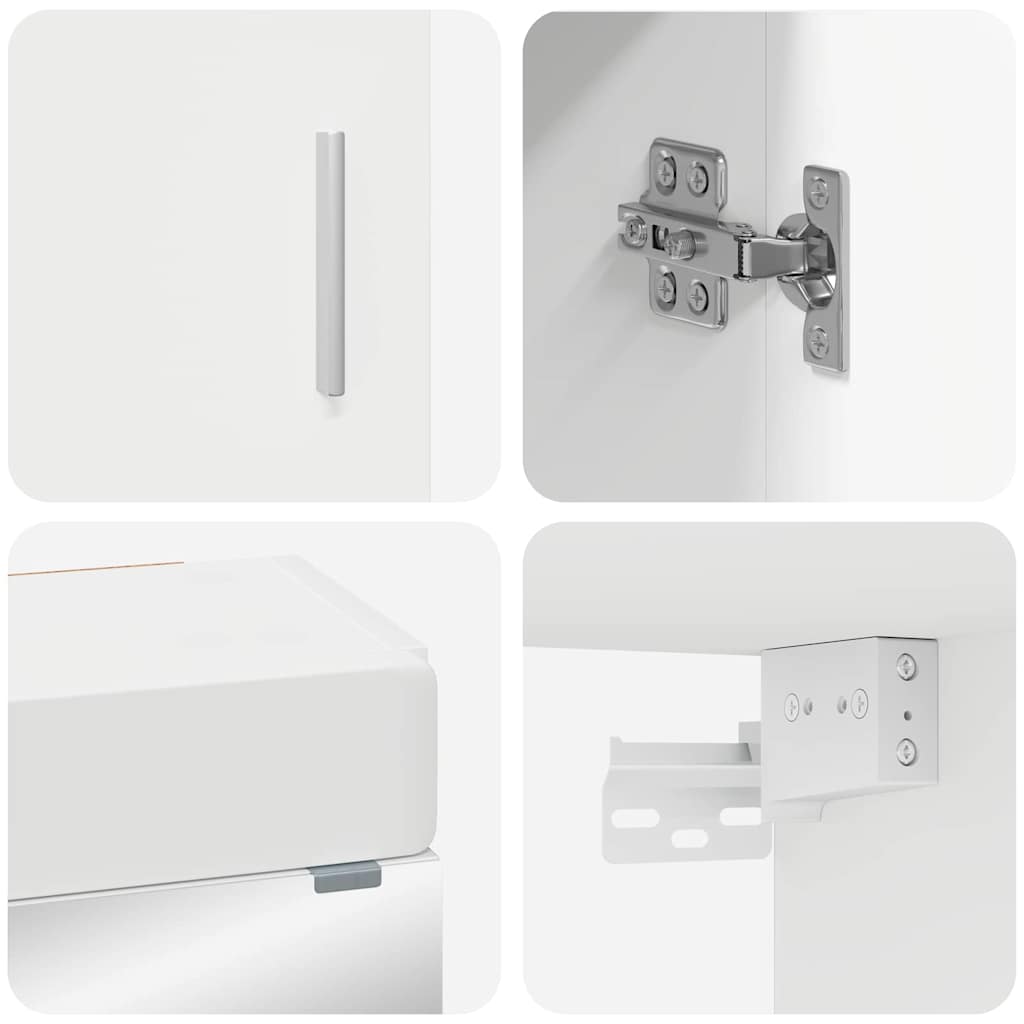 Badezimmermöbel-Set TULUM 2 pcs Weiß 60 x 34 x 63 cm