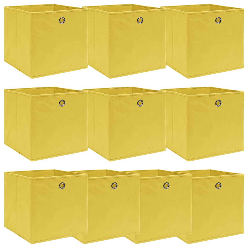 Aufbewahrungsboxen 4 Stk. Blau 32x32x32 cm Stoff