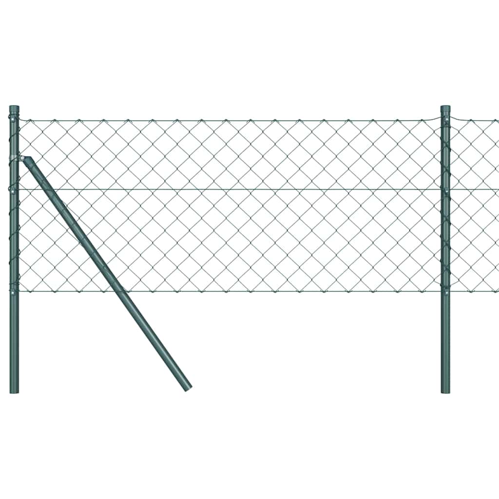 Outdoor Kettenglied-Zaun Erdfixierung 10 x 0,4 m Grün Netz