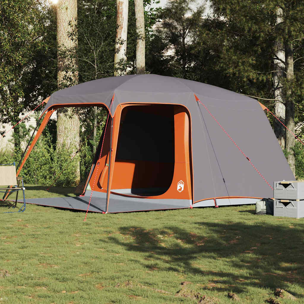 Campingzelt mit Vorzelt 5 Personen Grün Wasserdicht
