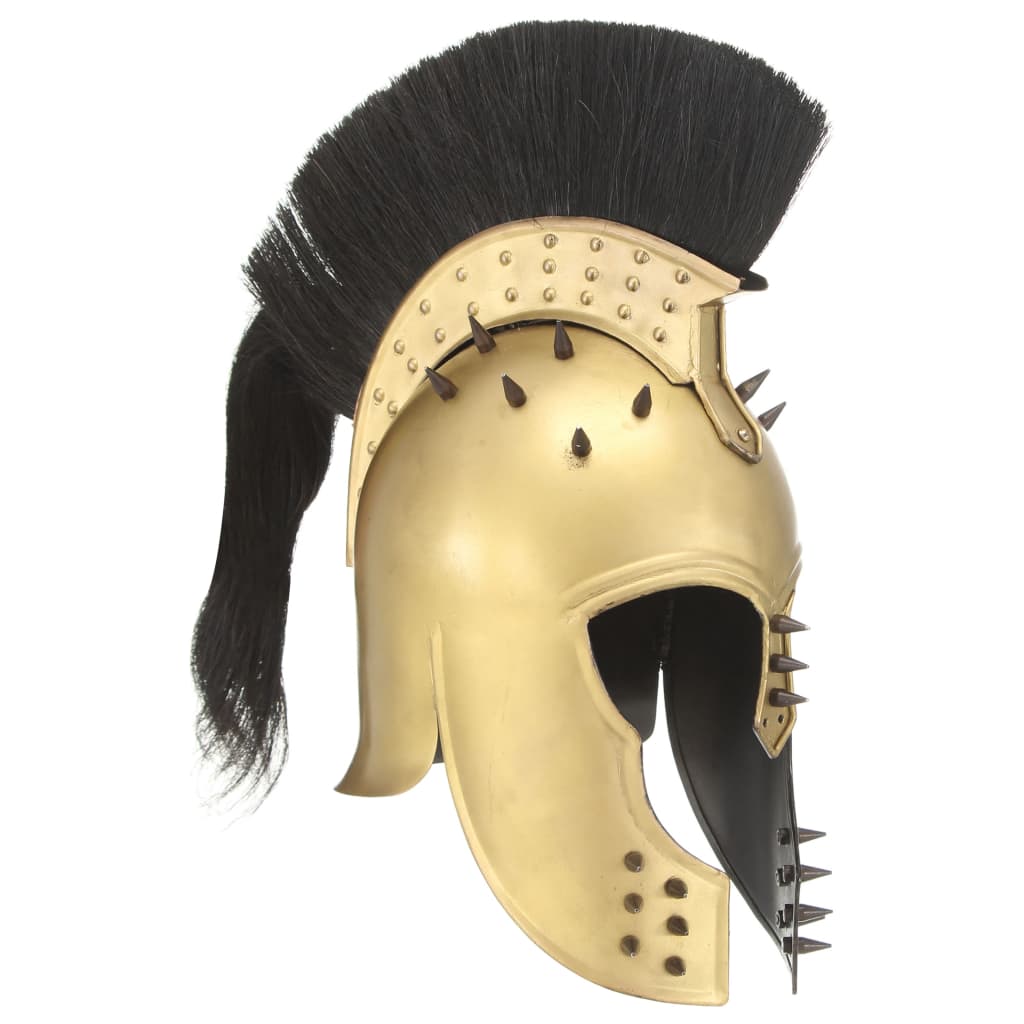 Preußische Pickelhaube Antik Replik für LARP Schwarz Stahl