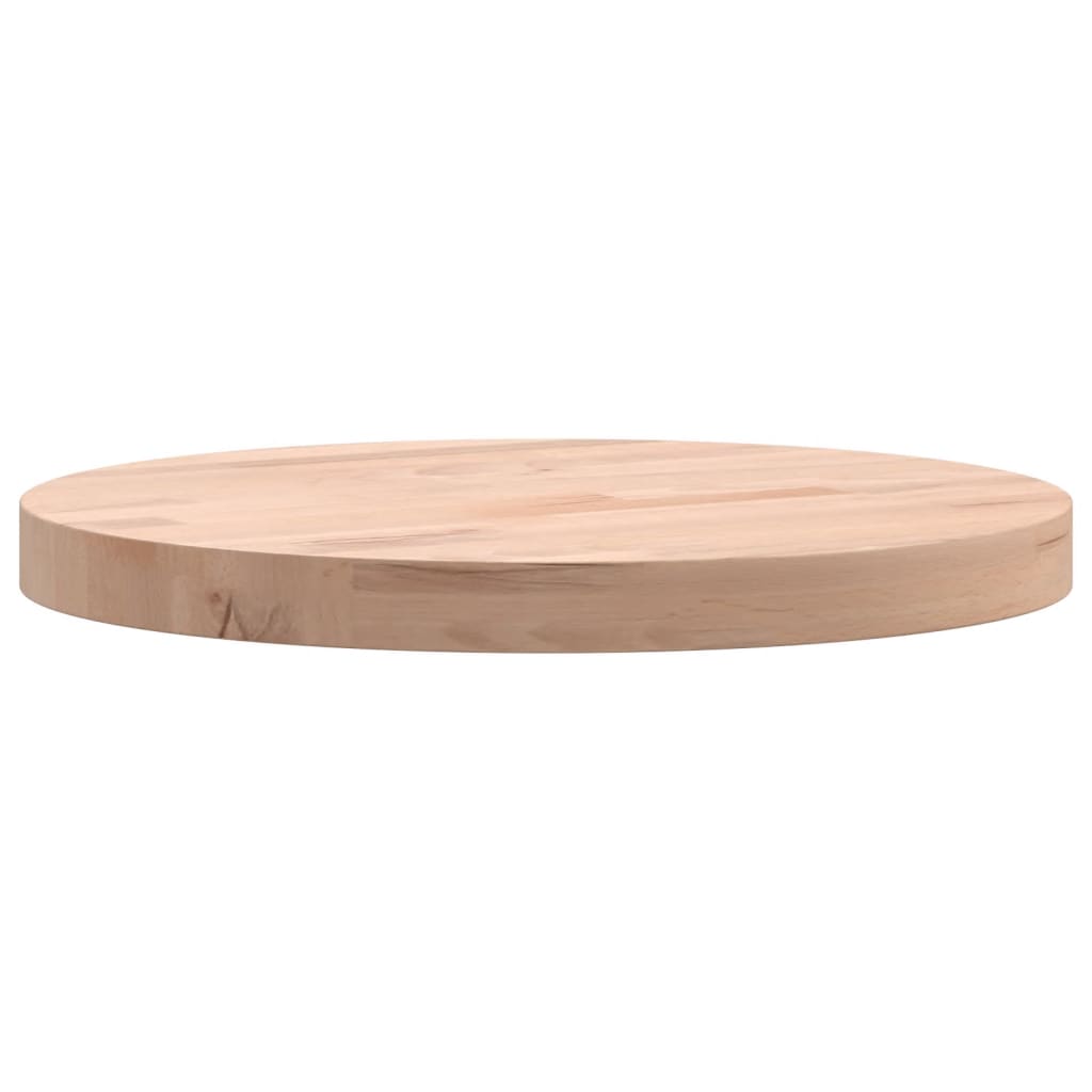 Tischplatte Ø30x1,5 cm Rund Massivholz Buche