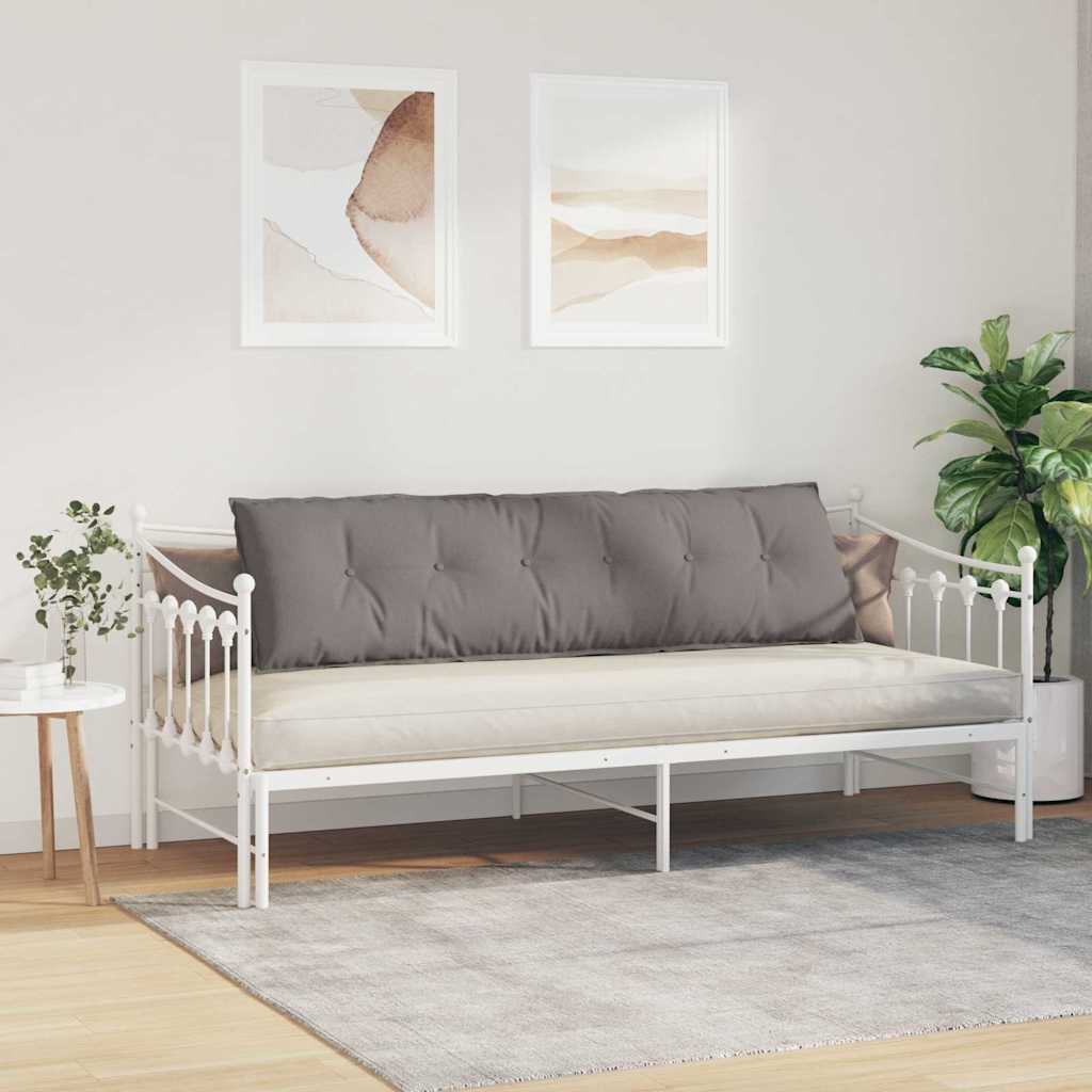 Rückenkissen Hellgrau 50 x 19 x 45 cm Stoff