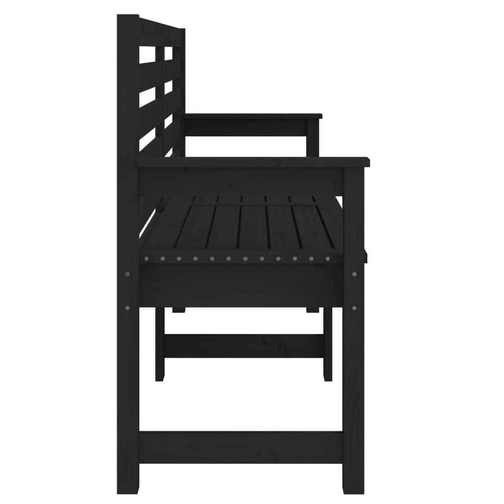 Gartenbank Grau 109x48x91,5 cm Massivholz Kiefer