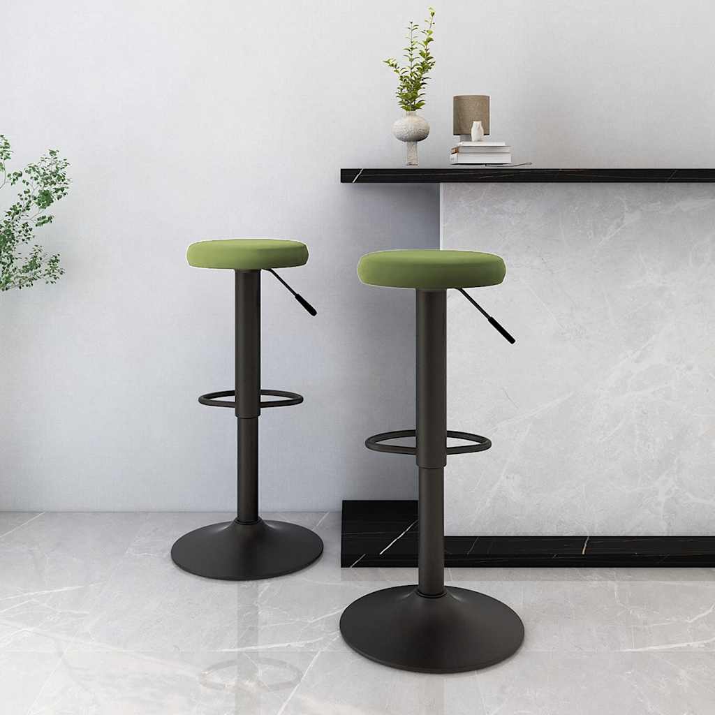 Barhocker 2 Stk. Schwarz Samt