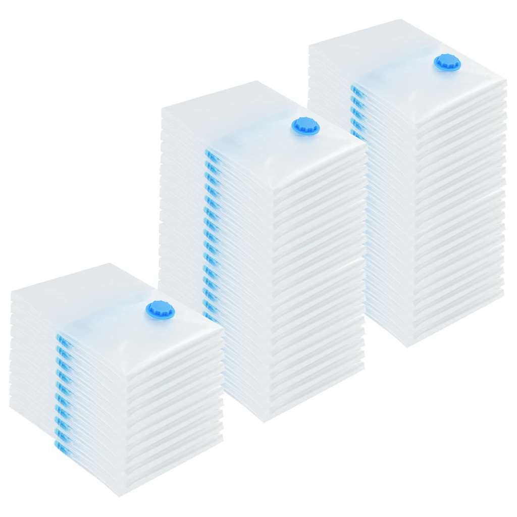 Aufbewahrungstaschen 5 pcs Transparent und Blau 70 x 50 cm