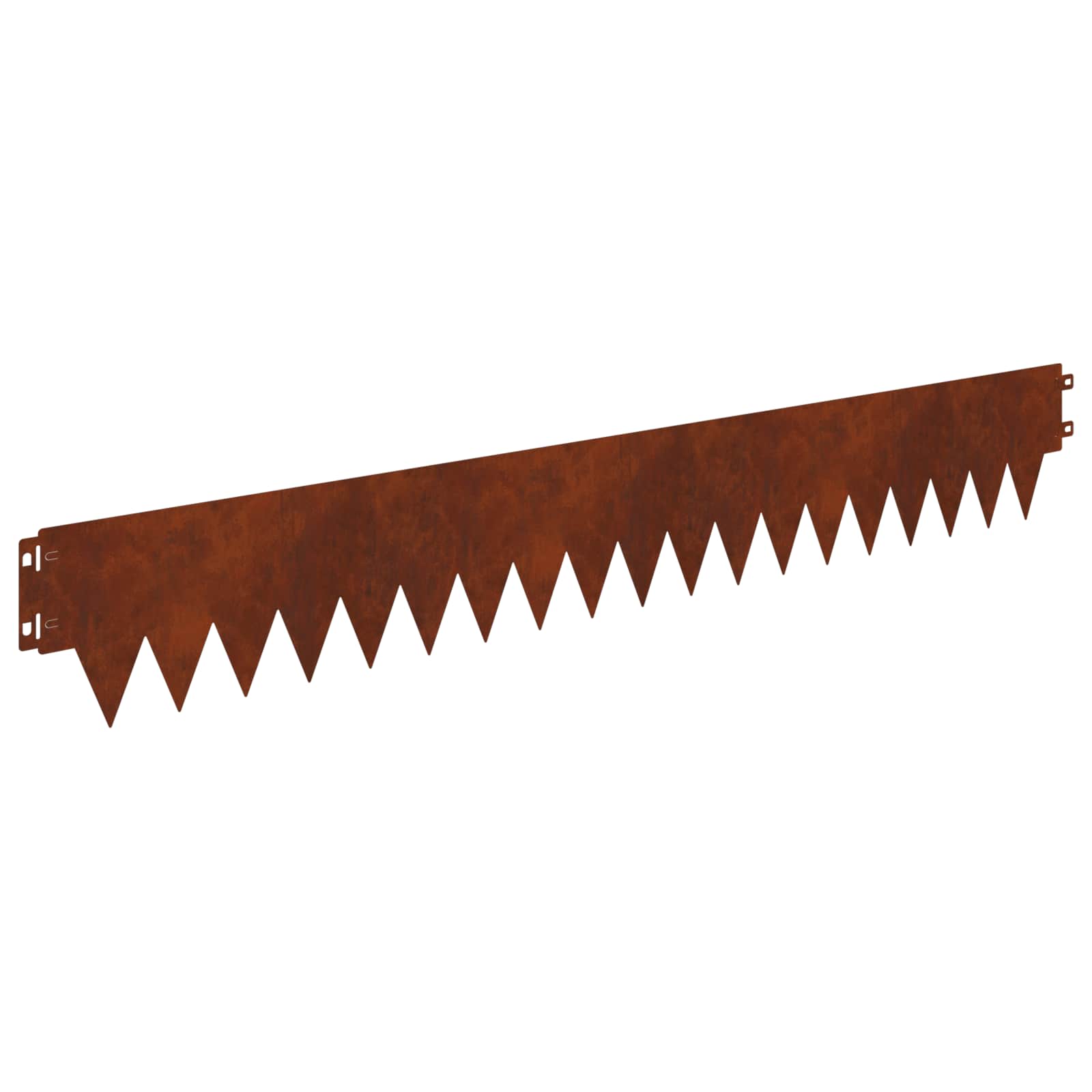 Raseneinfassung 10 pcs Länge Höhe 103 x 15 cm Stahl Schwarz