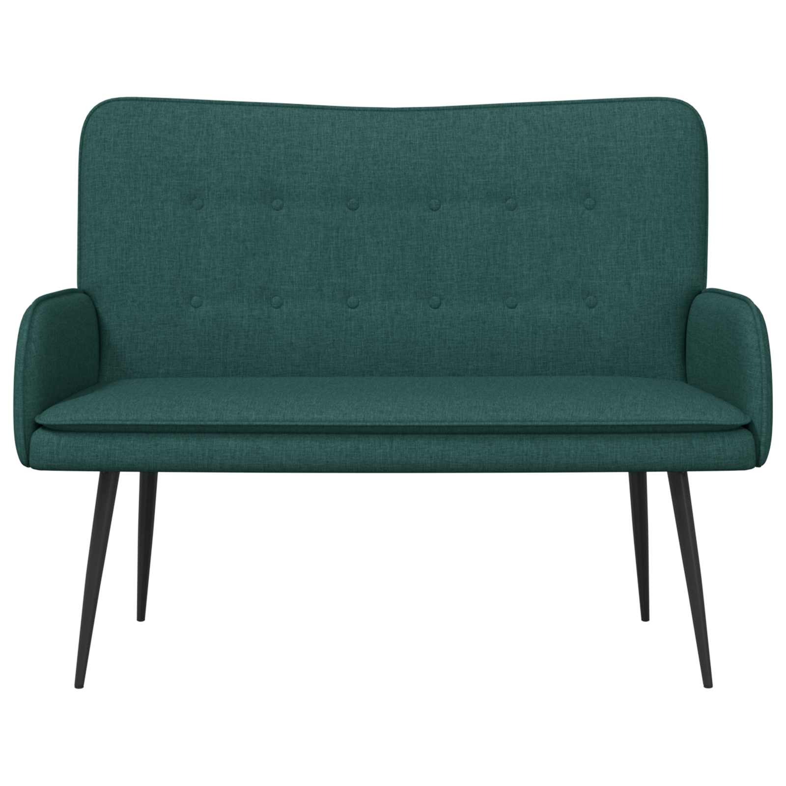 2-Sitzer Sofa Hellgrau 115 x 61 x 87 cm Stoff
