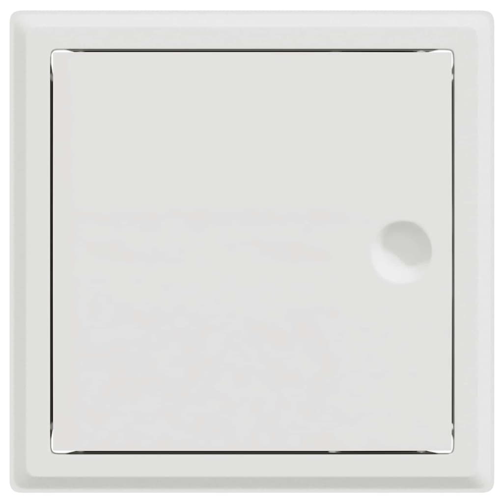 Zugangsklappe 2 pcs Weiß 23 x 23 x 3 cm Stahl