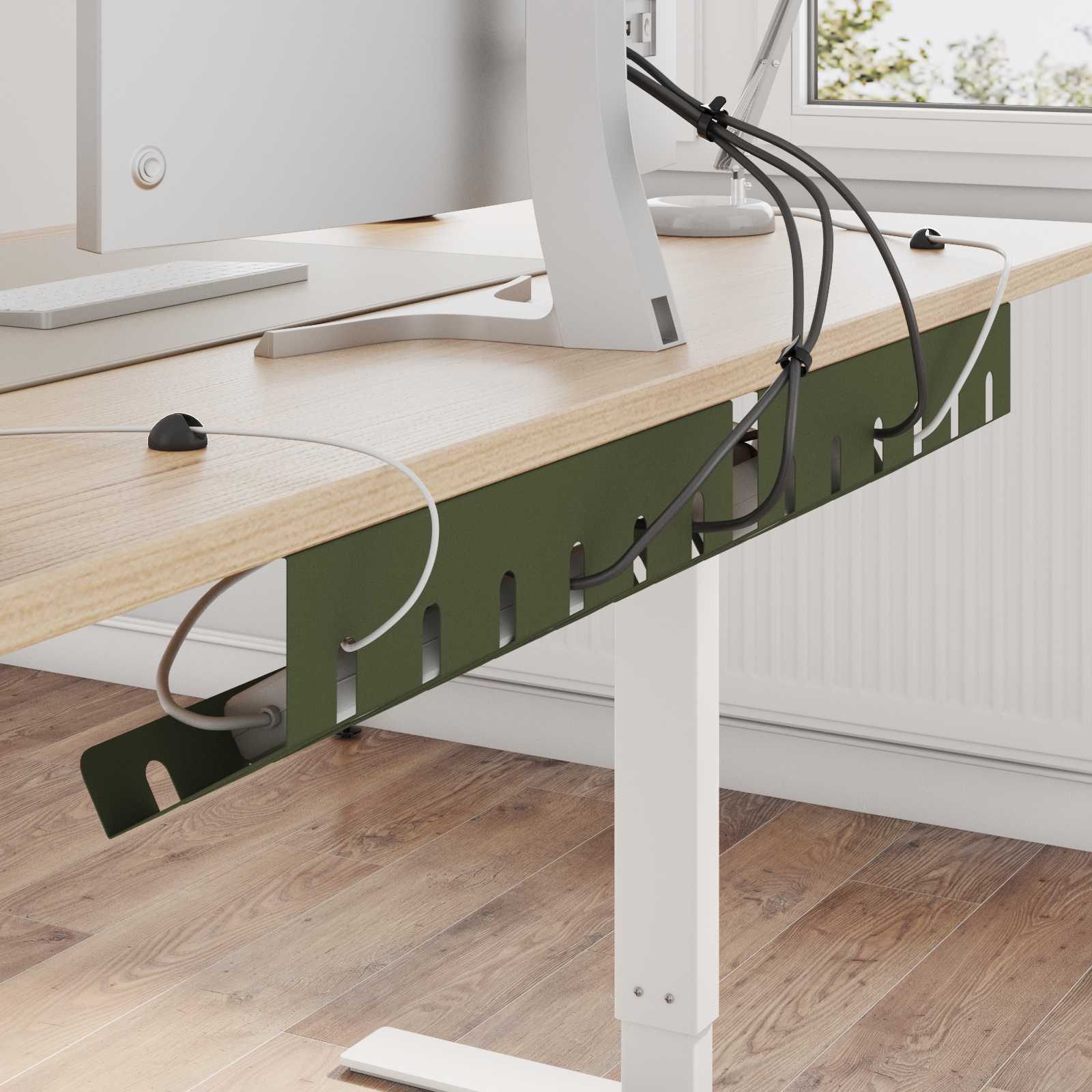 Unter dem Schreibtisch Kabelmanagement Tray 2 Stk. Anthrazit