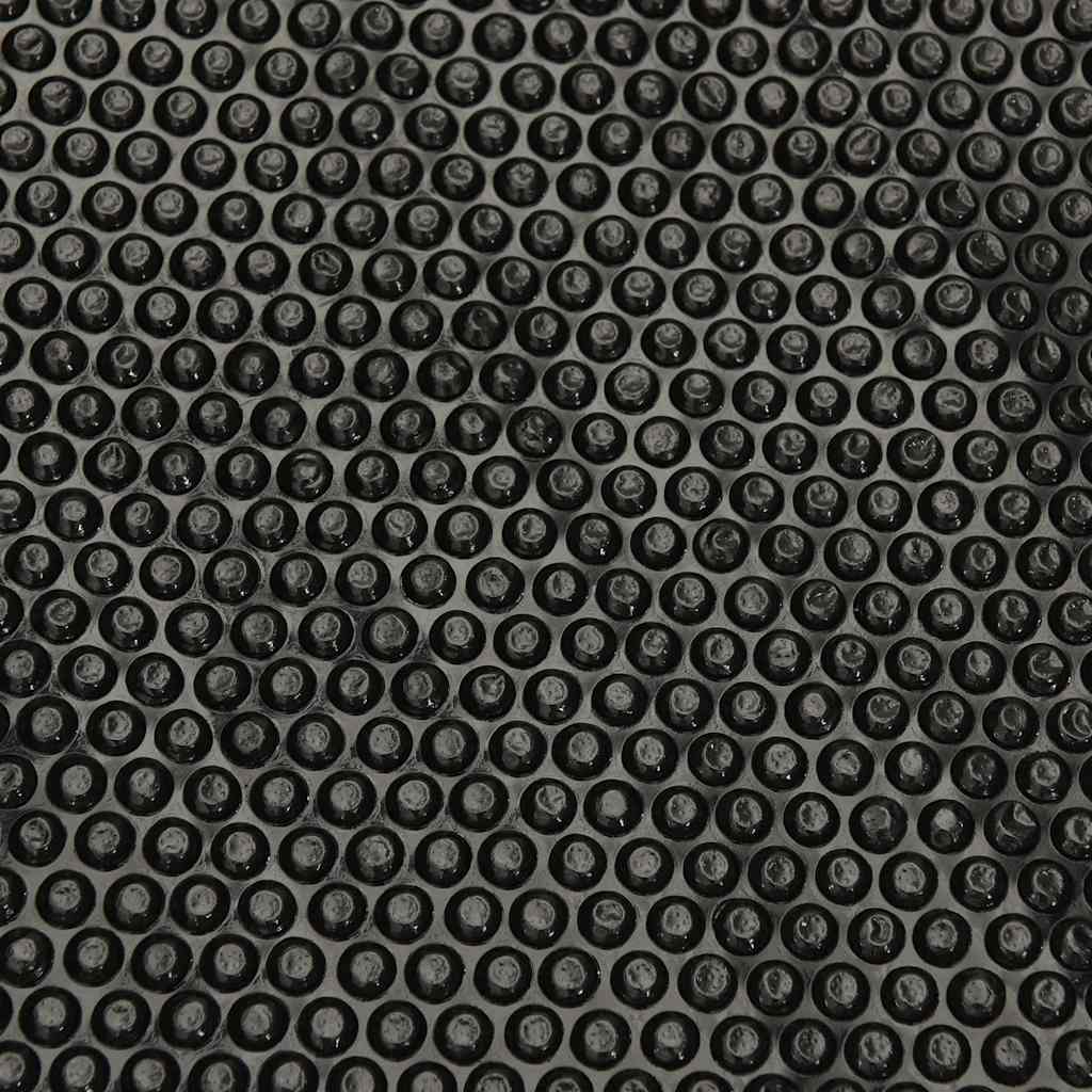 Solar Poolabdeckung Hochwertig Ø 210 cm 200 μm Rund PE Schwarz