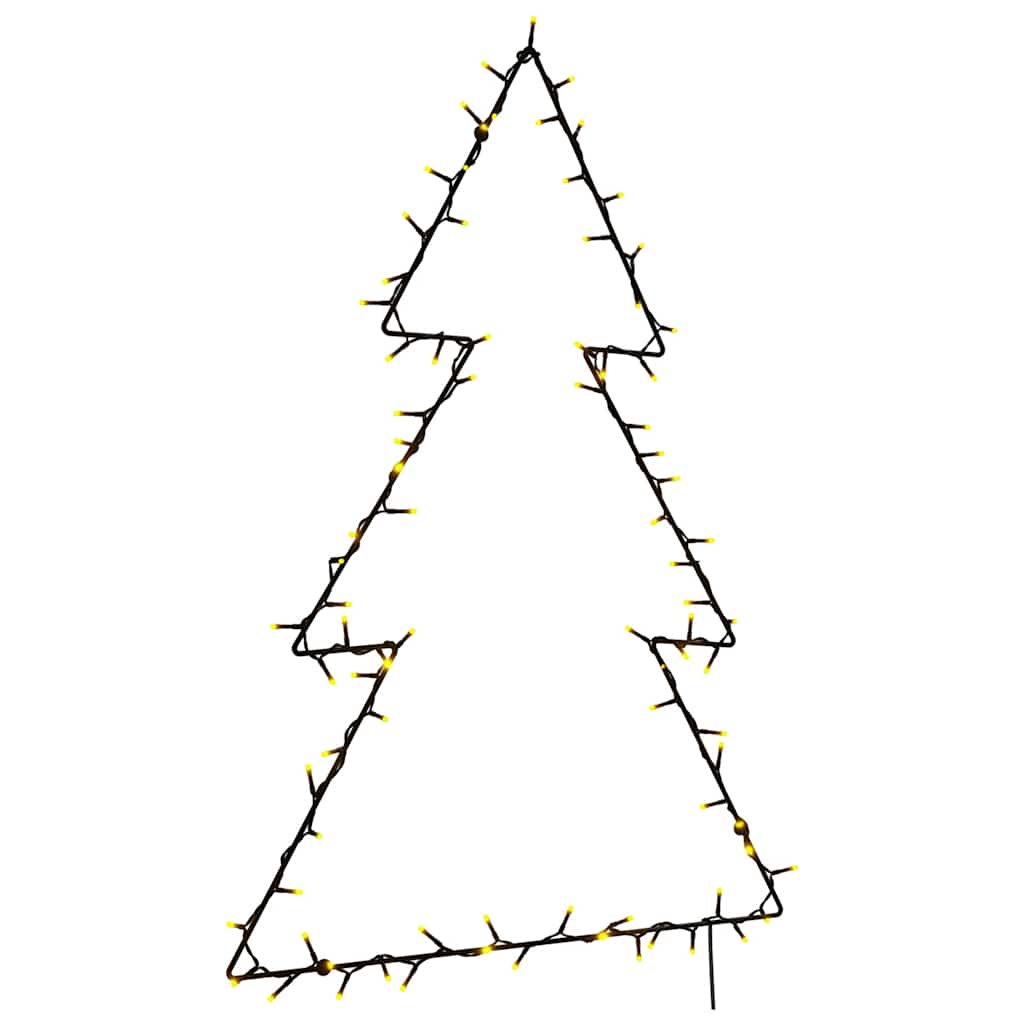 Weihnachtsbäume mit Erdspießen 3 Stk. 50 LEDs 30 cm