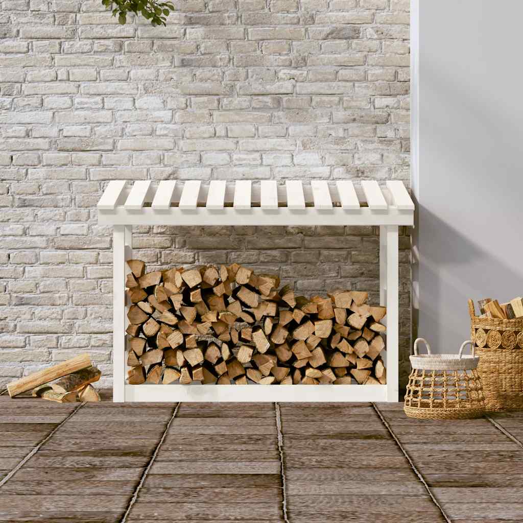 Kaminholzregal 108x64,5x110 cm Massivholz Kiefer