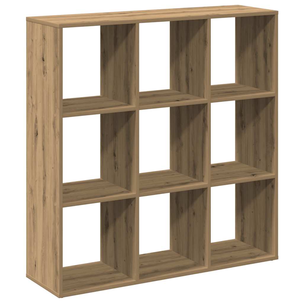Bücherregal Weiß 137,5x29x137,5 cm Holzwerkstoff