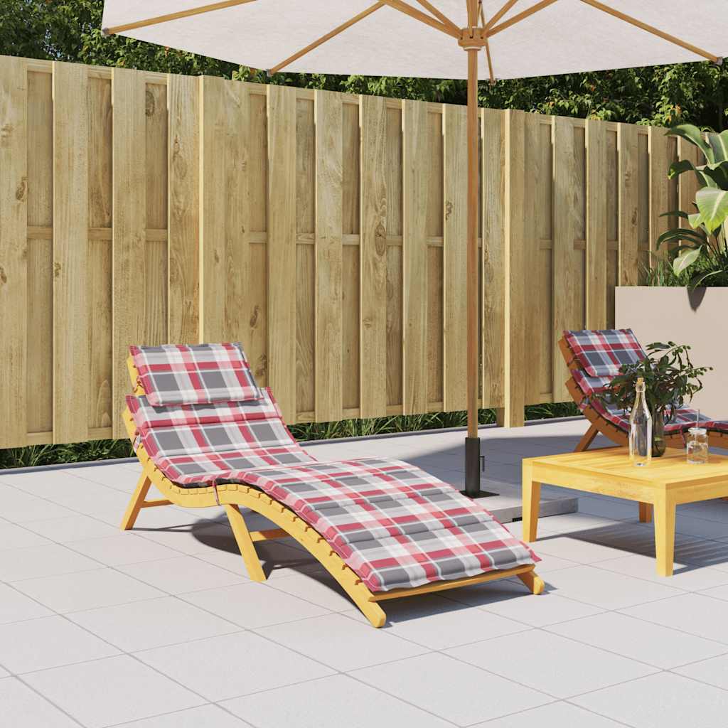 Sonnenliegen-Auflage Grau 186x58x4 cm Oxford-Gewebe