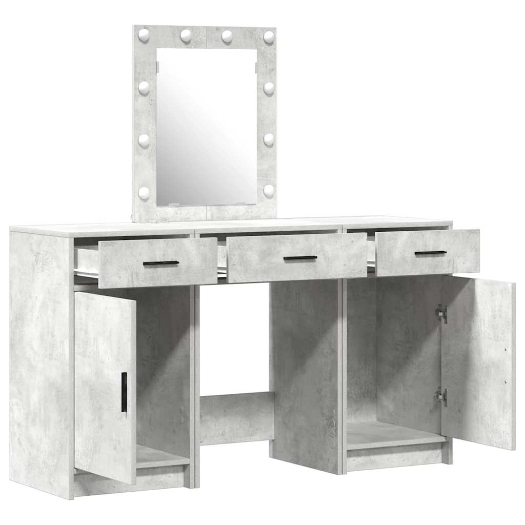 Schminktisch mit Schubladen Weiß 50 x 41 x 135 cm Holzwerkstoff