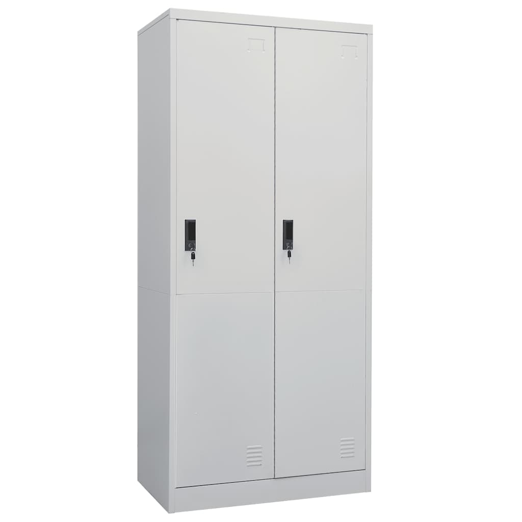 Kleiderschrank Weiß 80x50x180 cm Stahl