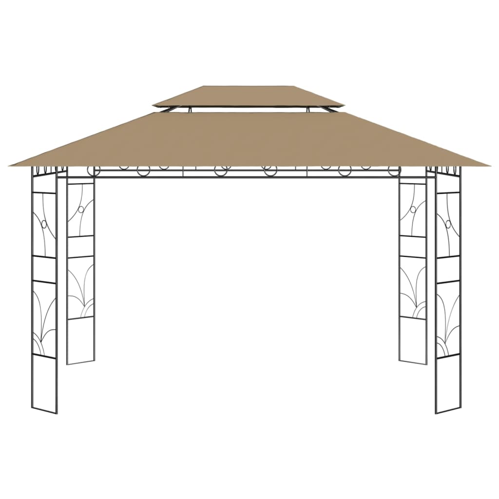 Pavillon 4x3x2,7 m Creme 160 g/m²