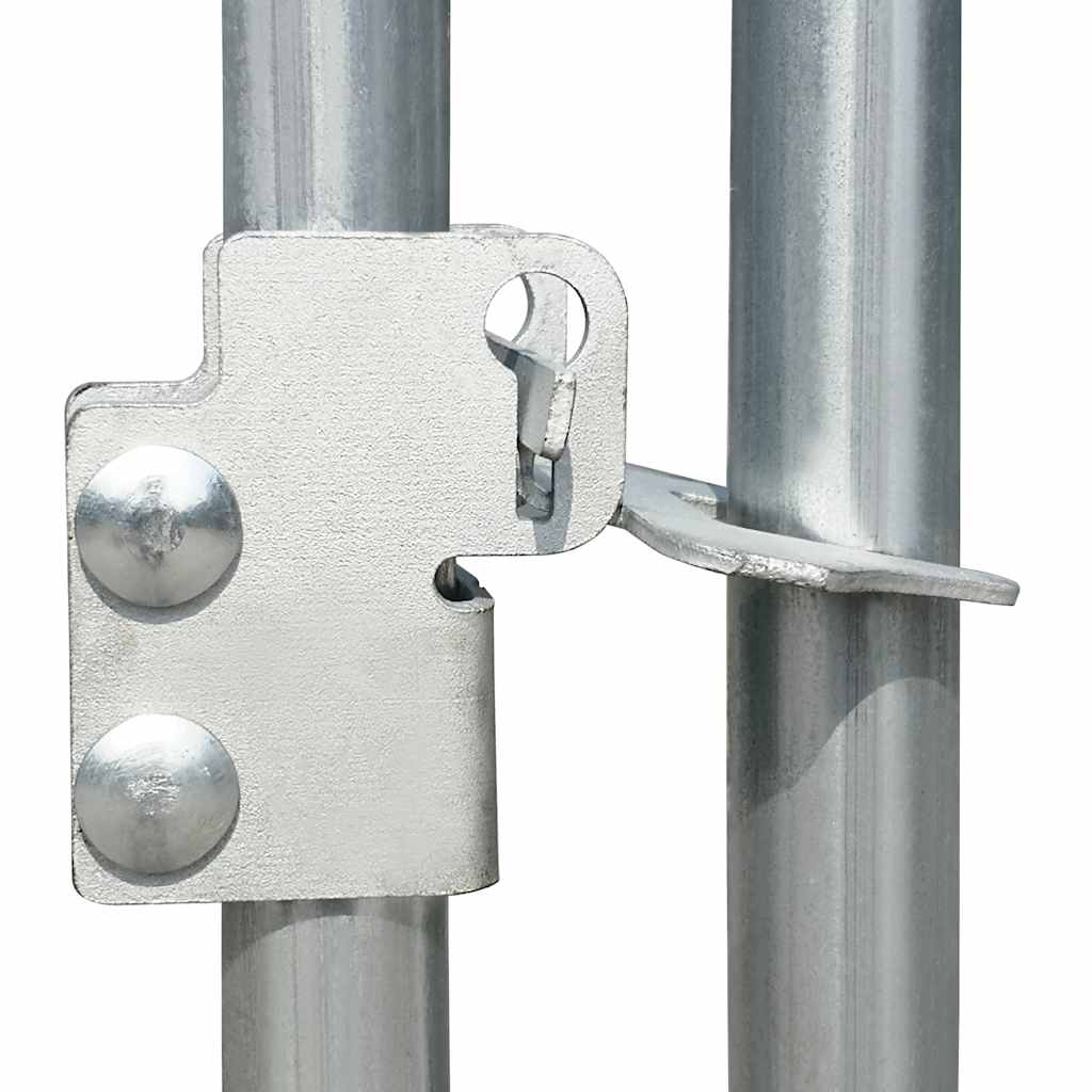 Outdoor-Hundezwinger Verzinkter Stahl 4 x 4 x 1 m