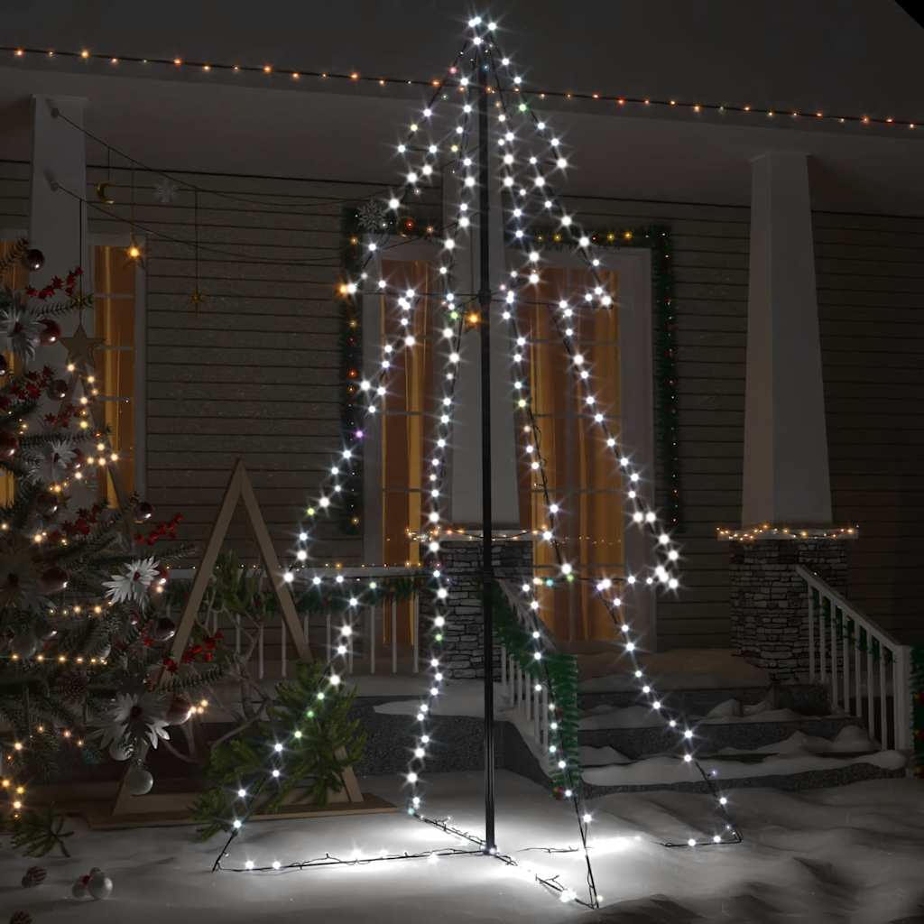 Weihnachtsbaum in Kegelform 160 LEDs Indoor & Outdoor 78x120 cm