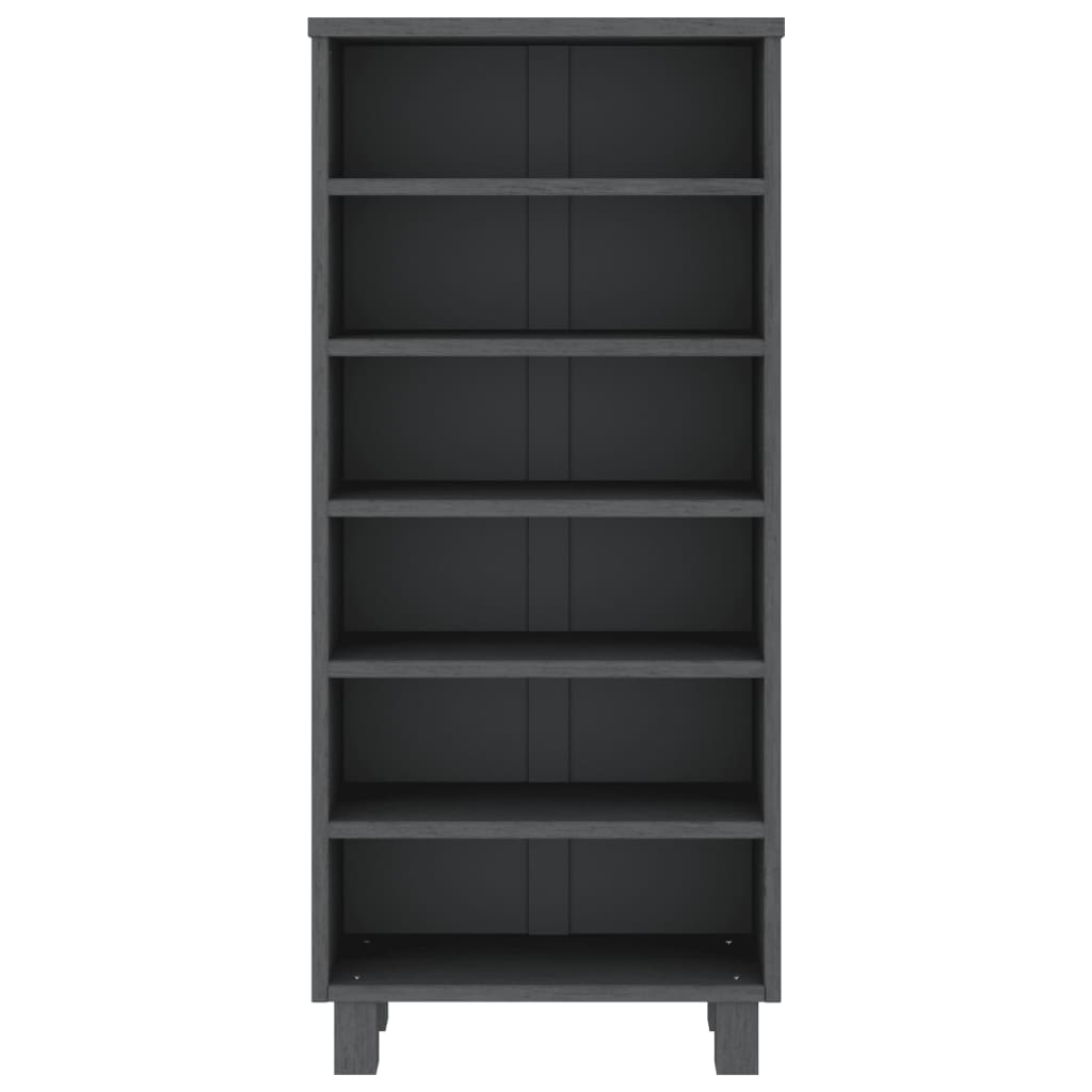 CD-Schrank HAMAR Honigbraun 45x18x100 cm Massivholz Kiefer