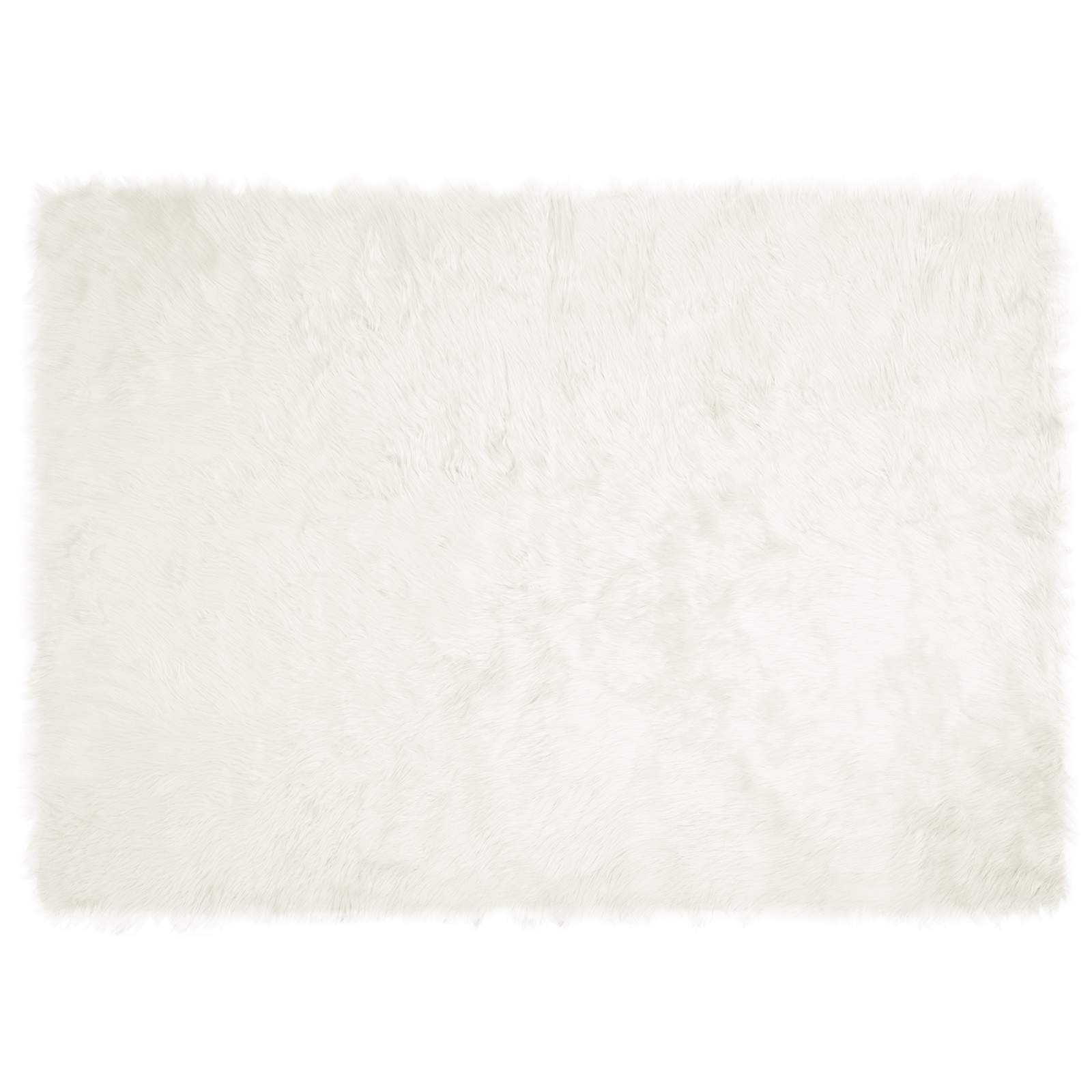 Teppich aus Kunstschaffell TAFALLA Weiß 60 x 110 cm Polyester