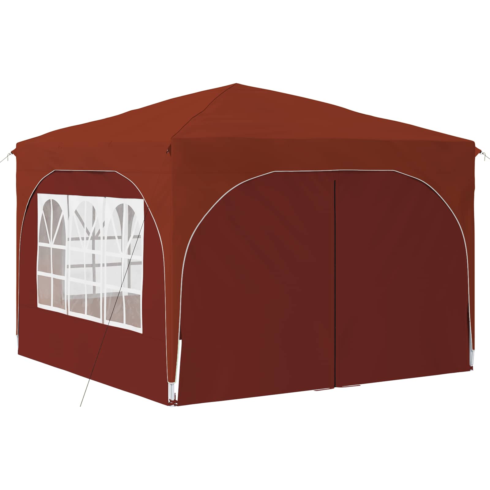 Pop-up Partyzelt 290 x 290 x 245 cm Creme