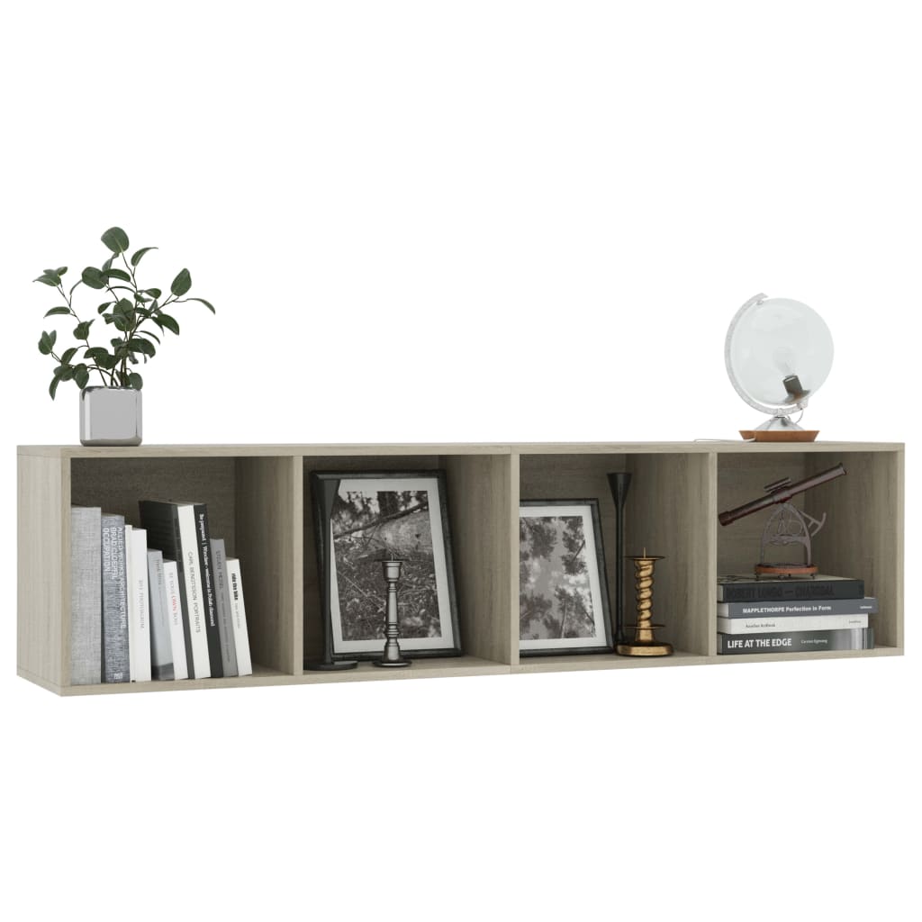 Bücherregal/TV-Schrank Weiß 143×30×36 cm