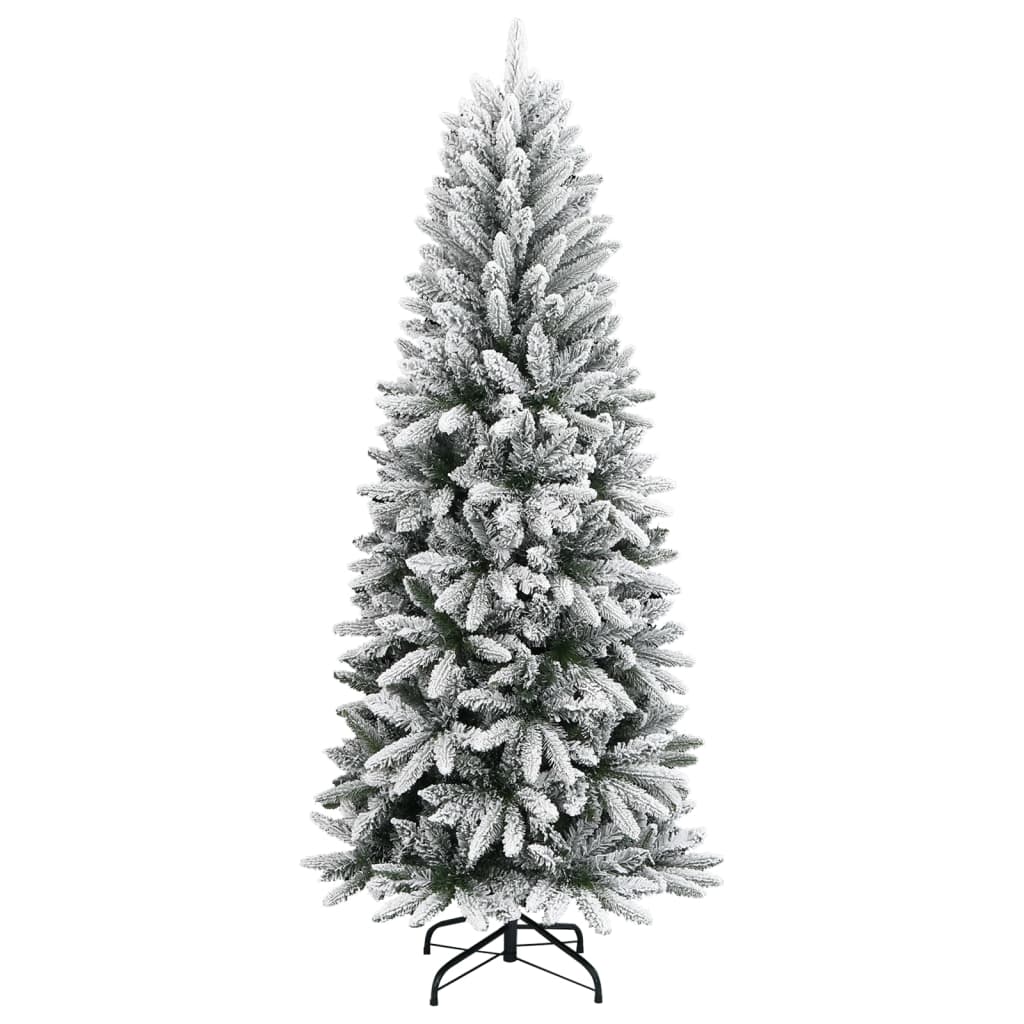 Künstlicher Weihnachtsbaum mit 150 LEDs mit Ständer Weiß 120 cm